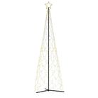vidaXL Christmas Cone Tree Warm White 500 LEDs 3x10 ft