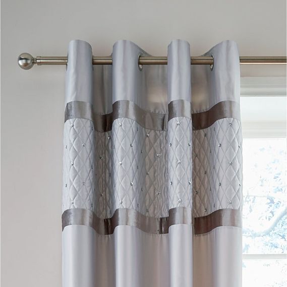 Gray curtains in a set of 2 pcs 168x229 cm Sequin Cluster - Catherine Lansfield