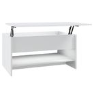 vidaXL Coffee Table White 80x50x40 cm Engineered Wood