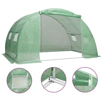 vidaXL Greenhouse 86.1 ftÂ² 6.6'x13.1'x6.6'