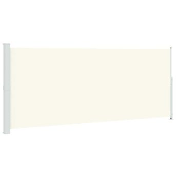 vidaXL Patio Retractable Side Awning 78.7"x196.9" Cream