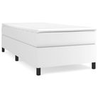 vidaXL Box Spring Bed Frame White Twin XL Faux Leather (US Only)