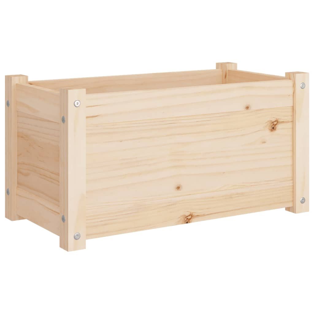 vidaXL Garden Planter 23.6"x12.2"x12.2" Solid Wood Pine