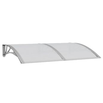 vidaXL Door Canopy Gray 59.1"x39.4" Polycarbonate