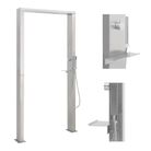 vidaXL Outdoor Shower Stainless Steel Double Jets