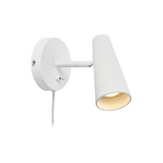 White wall lamp Markslöjd Crest, height 17 cm