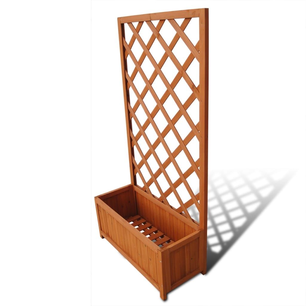 vidaXL Trellis Planter 2' 4" x 11.8"  x 4' 5"