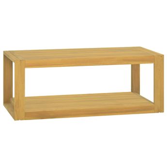 vidaXL Wall-mounted Bathroom Cabinet 90x45x35 cm Solid Wood Teak