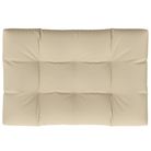 vidaXL Pallet Cushion Beige 47.2"x31.5"x4.7" Fabric