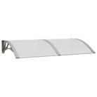 vidaXL Door Canopy Gray 59.1"x29.5" Polycarbonate