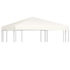 vidaXL Gazebo Top Cover 1 oz/ftÂ² 9.8'x9.8' Cream White