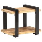 vidaXL Bedside Cabinet 50x40x40 cm Rough Mango Wood
