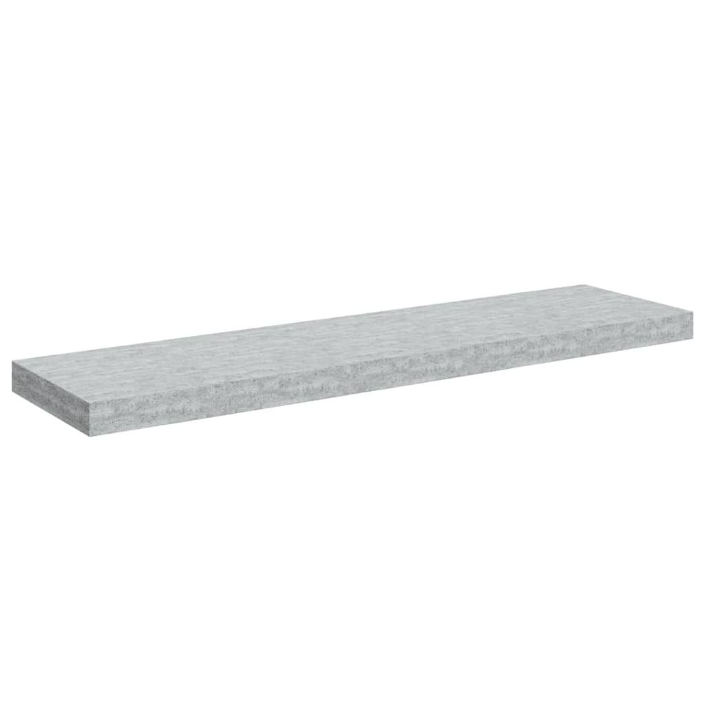 vidaXL Floating Wall Shelf Concrete Gray 35.4"x9.3"x1.5" MDF