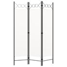 vidaXL 3-Panel Room Divider White 120x180 cm