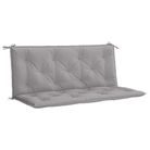 vidaXL Garden Bench Cushion Gray 47.2"x(19.7"+19.7")x2.8" Oxford Fabric