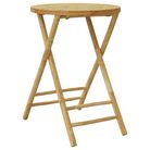 vidaXL Folding Patio Table Ã21.7"x29.5" Bamboo