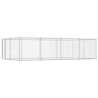 vidaXL Outdoor Dog Kennel 24.9'x12.5'x6.2'