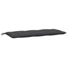 vidaXL Garden Bench Cushion Melange Anthracite 47.2"x19.7"x2.8" Fabric