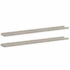 vidaXL Wall Shelves 2 pcs Concrete Gray 39.4"x3.5"x1.2"