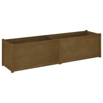 vidaXL Garden Planter Honey Brown 78.7"x19.7"x19.7" Solid Wood Pine