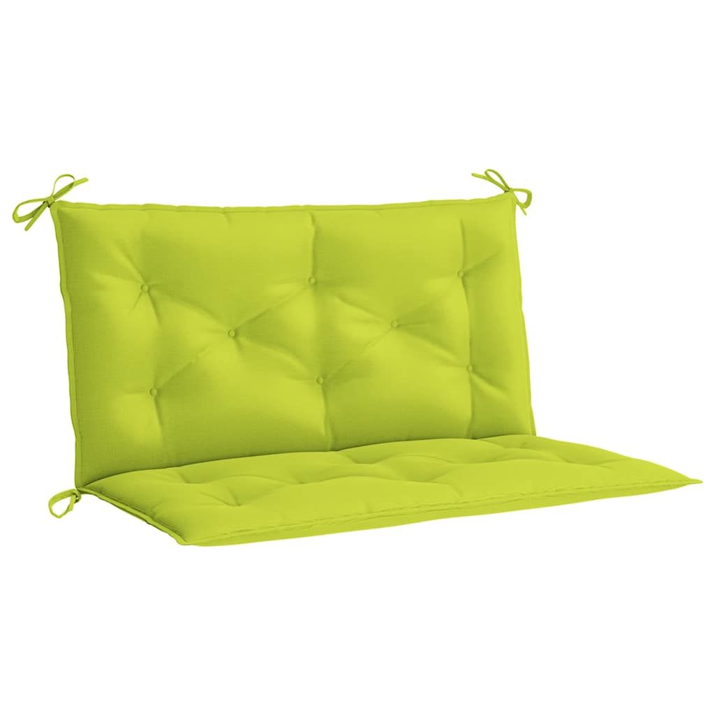 vidaXL Garden Bench Cushion Bright Green 39.4"x(19.7"+19.7")x2.8" Oxford Fabric