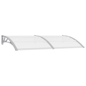 vidaXL Door Canopy Gray 78.7"x39.4" PC