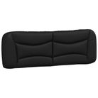 vidaXL Headboard Cushion "Hvar" Black 59.8" Faux Leather