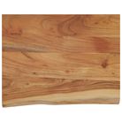 vidaXL Wall Shelf 19.7"x15.7"x1" Rectangular Solid Wood Acacia Live Edge