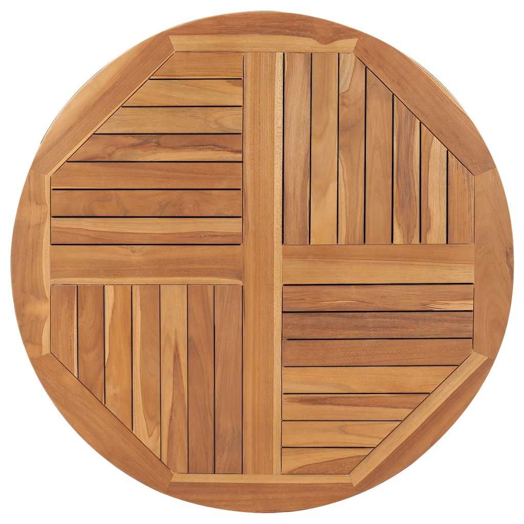 vidaXL Table Top Solid Teak Wood Round 1" 35.4"