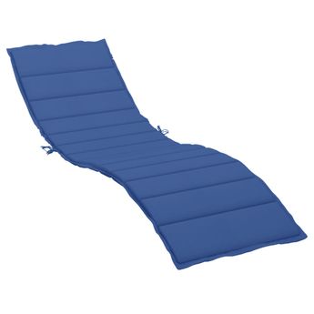 vidaXL Sun Lounger Cushion Royal Blue 200x70x3cm Oxford Fabric