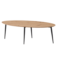 Coffee table, oak artisan/black, SANAM
