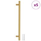 vidaXL Cabinet Handles 5 pcs Gold 224 mm Stainless Steel