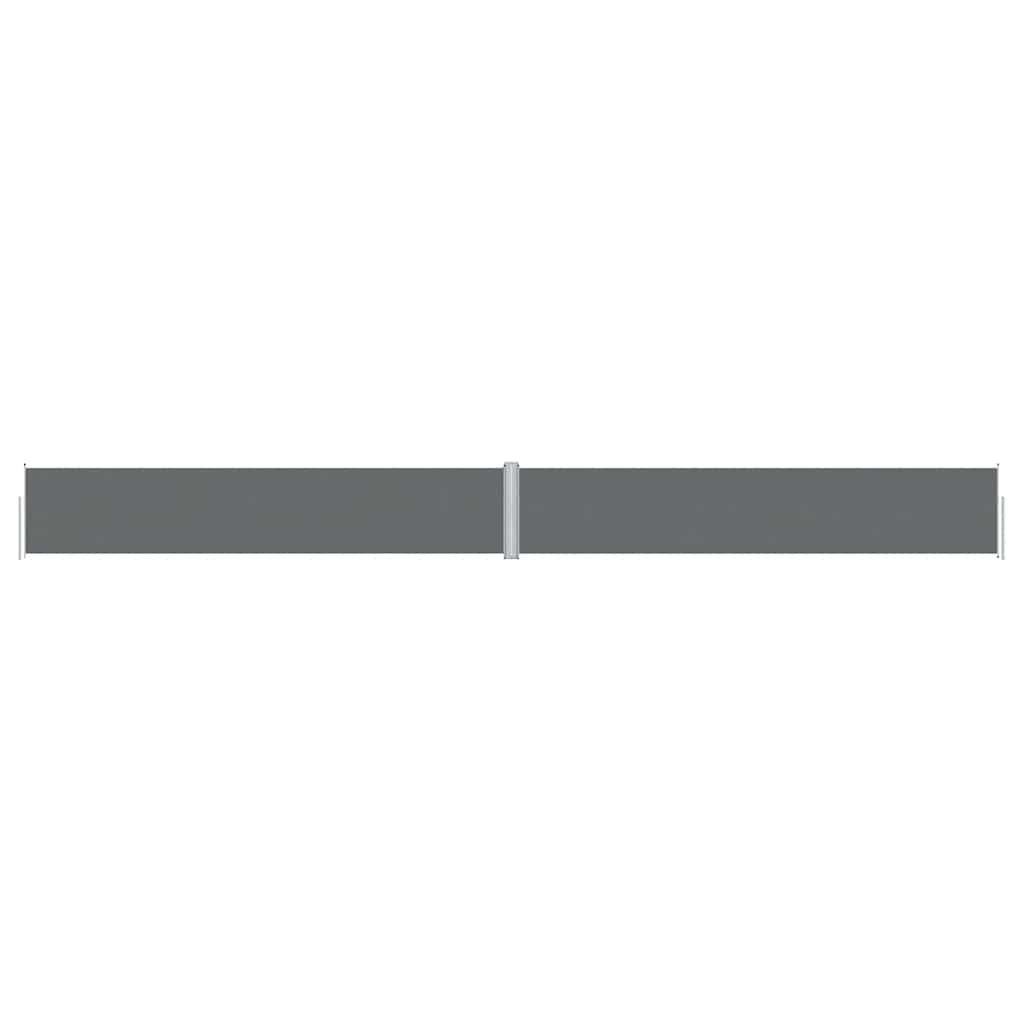 vidaXL Retractable Side Awning Anthracite 46.1"x472.4"