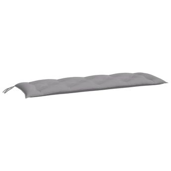 vidaXL Garden Bench Cushion Grey 150x50x7 cm Oxford Fabric