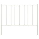 vidaXL Fence Panel Woerden with Posts Steel 1.7x1 m White