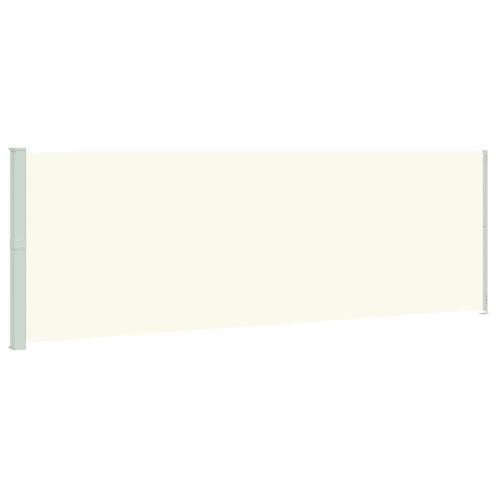 vidaXL Patio Retractable Side Awning 200x600 cm Cream