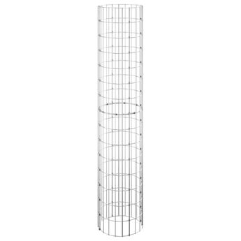 vidaXL Circular Gabion Pole Galvanized Steel Ã11.8"x59.1"