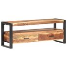 vidaXL TV Stand 47.2"x13.8"x17.7" Solid Wood with Honey Finish