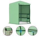 vidaXL Greenhouse with Shelves Steel 89.4"x87.8"