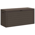 vidaXL Garden Storage Box Brown 116x44x55 cm