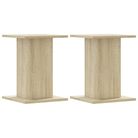 vidaXL Plant Stands 2 pcs Sonoma Oak 30x30x40 cm Engineered Wood