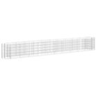 vidaXL Gabion Raised Bed Galvanised Iron 400x50x50 cm