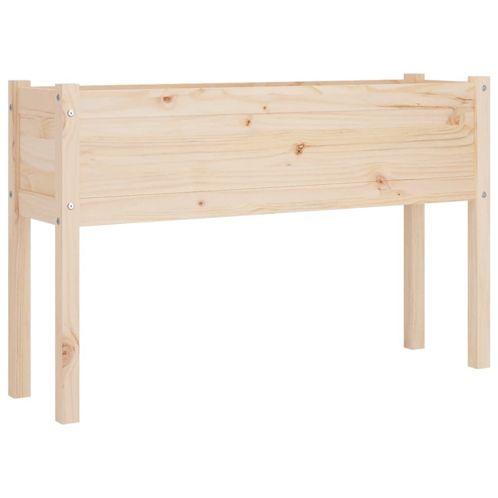 vidaXL Garden Planter 43.3"x12.2"x27.6" Solid Wood Pine
