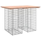 vidaXL Garden Table Gabion Design 100x70x72 cm Solid Wood Douglas