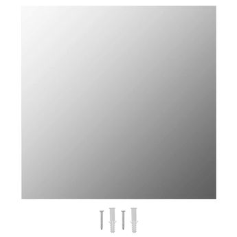 vidaXL Wall Mirror 50x50 cm Square Glass