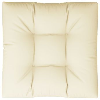 vidaXL Pallet Cushion Cream 31.5"x31.5"x4.7" Fabric