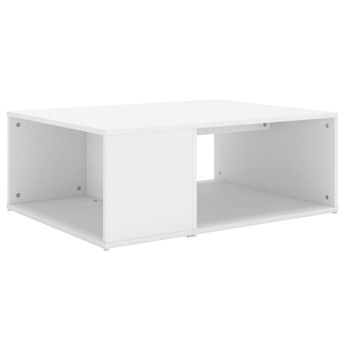 vidaXL Coffee Table White 35.4"x26.4"x13" Engineered Wood