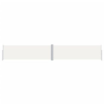 vidaXL Retractable Side Awning Cream 63"x393.7"