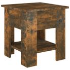 vidaXL Coffee Table Smoked Oak 40x40x42 cm Engineered wood
