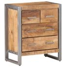 vidaXL Sideboard 60x35x70 cm Rough Mango Wood